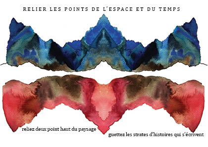 relier les points de l'espace et du temps