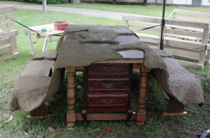 table devant